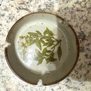 vintage stoneware ashtray